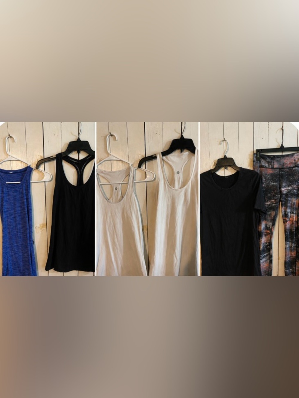 Lululemon Women's Size 6 Workout Lot | 5 Tops + Size 8 Leggings | 6 Pieces"